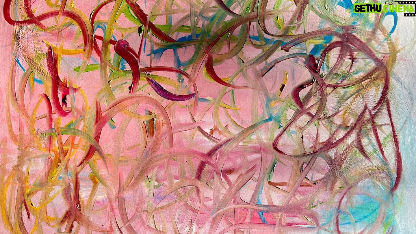 Laurel Holloman Instagram - The Spinning Narrative, 16 by 20 inches, oil on paper..... See you in Barcelona November 24th @fiabarcelona @museumaritim .... all paintings will be up on @artsy contact @claudinegilgallery for sales. #abstract #modern #art #painting #painters