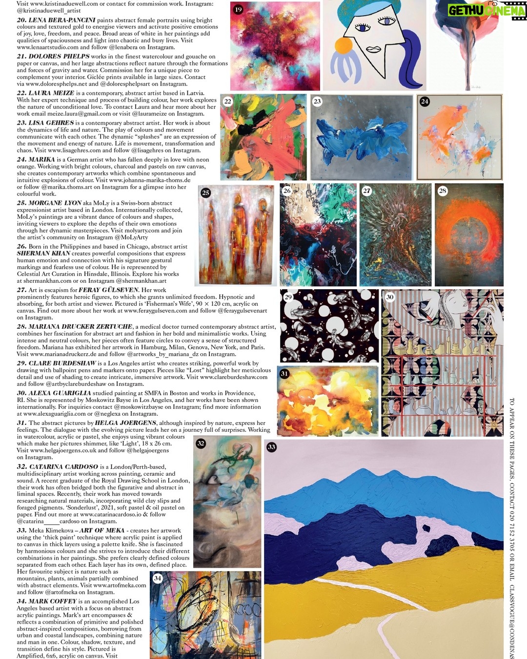 Laurel Holloman Instagram - please check out #1 in UK Vogue's Gallery from the exhibition @museumaritim @fiabarcelona in Barcelona. thank you @claudinegilgallery. This painting has been collected but check out @artsy for the other paintings in the collection.