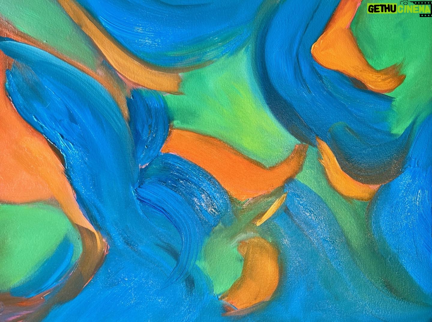 Laurel Holloman Instagram - This is a study for a mural but I nicknamed it My Left Foot. 12 by 16 oil on paper @museumaritim @fiabarcelona @claudinegilgallery Opening Nov 4