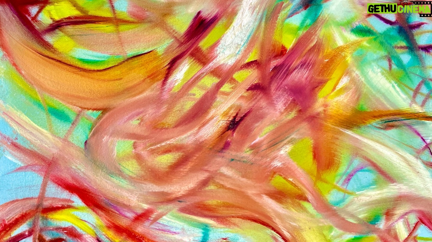 Laurel Holloman Instagram - Honeysuckle Storm, 9 by 12 inches, oil on paper see you November 24th @fiabarcelona @museumaritim contact @claudinegilgallery for all sales. there will be over 40 new paintings in two sections of the museum.