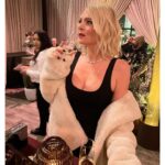Lauren Ash Instagram – Monday night I celebrated #theemmys at the @disney after party and had the best time! Note: that fur is FAUX but my dance moves were REAL.

Dress @itsnbd 
Shoes @tamaramellon 
Earrings @elizabethcolejewelry 
Necklace #eliotdanori 
Clutch @olgabergofficial

Makeup @aaronpaulbeauty 
Hair @guiniushair