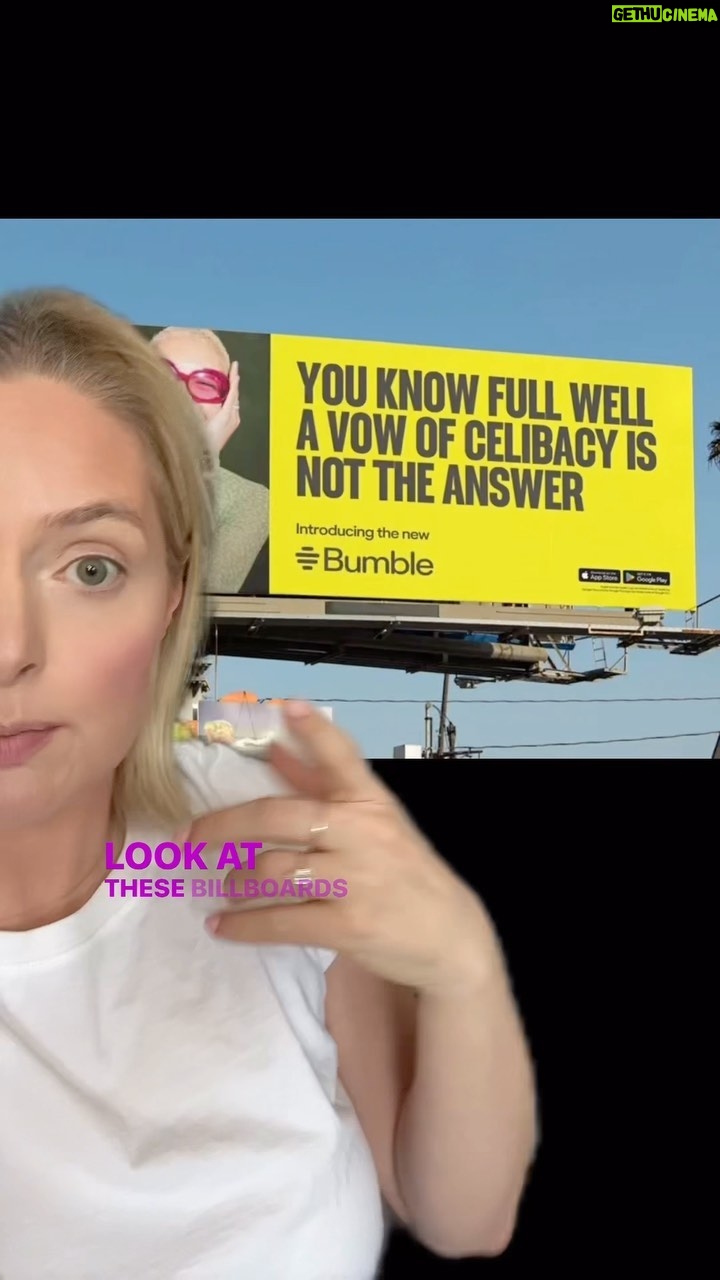 Lauren Ash - 8.7K Likes - This #bumble campaign is just so cringe. When #women start to say “we’re sick of this modern #dating world, we’re going to be celibate” then this dating app starts to say “you know you DON’t want to be, is celibate”?? WHAT A JOKE! What do you think of this campaign?