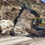 Lauren Boebert Instagram - I-70 Update: The biggest boulder is demolished! I-70 westbound was closed temporarily for that but is now reopen. The plan is to reopen eastbound I-70 tonight. Shoutout to @coloradodot staff and @govofco for swift action and keeping us updated (The Gov even texted pictures)!