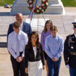 Lauren Boebert Instagram - Honored to join Windsor Mayor Paul Rennemeyer and his amazing family in a formal laying of the wreath ceremony at Arlington National Cemetery.