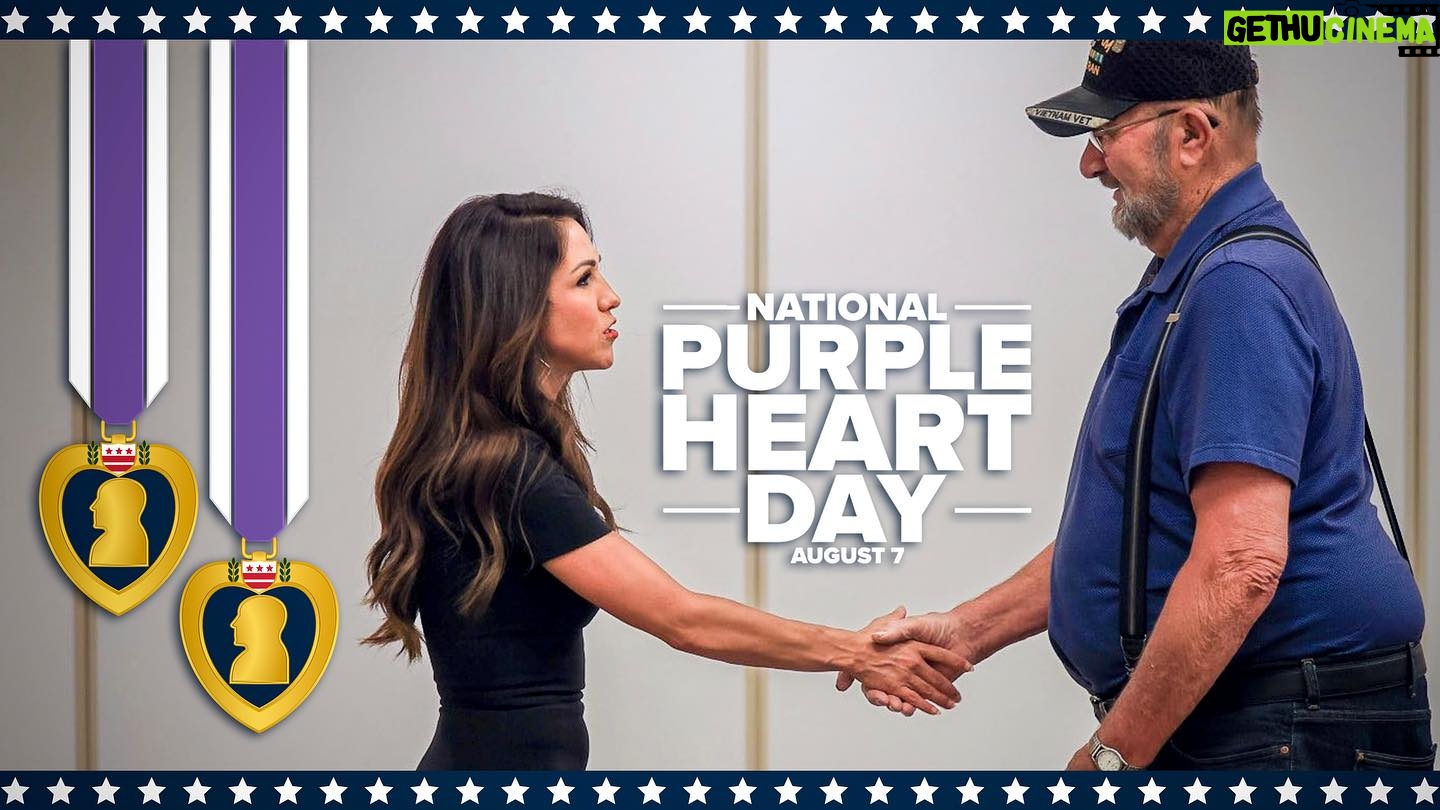 Lauren Boebert Instagram - I want to honor the sacrifice and bravery of our nation's heroes on #NationalPurpleHeartDay. Their courage and resilience shine as they bear the scars of valor. Let's remember and appreciate their service today and always.