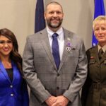 Lauren Boebert Instagram - On Veterans Day, Brigadier General Laura Clellan and I united to honor Sergeant First Class William Montgomery with a Purple Heart for the injuries he endured in service to our country. Heroes like Sergeant First Class Montgomery faced unimaginable challenges and willingly put their lives on the line to protect the freedoms we hold dear. May God bless him, God bless all our veterans, and God bless the United States. 🇺🇸