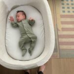 Lauren Collins Instagram – A Bris, a BBQ and all our Guncles . A month and a day with Leo 🧡