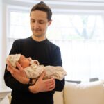 Lauren Collins Instagram – A Bris, a BBQ and all our Guncles . A month and a day with Leo 🧡