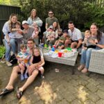 Lauren Collins Instagram – A Bris, a BBQ and all our Guncles . A month and a day with Leo 🧡