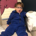 Lauren Collins Instagram – Tips for toddlers wearing glasses if you’ve got ‘em! A few months ago we realized Charlie’s left eye wasn’t aligning properly. After confirming he has strabismus (lazy eye!) I was shocked to find out he would need to start wearing glasses immediately ALL THE TIME. Like… how was that going to work? He won’t even wear pants most of the time. One week in and he’s already a pro. I’m constantly amazed by how adaptable these little ones are. It’s gonna be a long road ahead of patching and possible surgery but I’m so proud of our little Charlie Lipnicki. 

“Did you know the human head weighs eight pounds?” ❤️❤️❤️