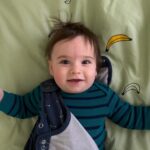Lauren Collins Instagram - Happy 1st Birthday my sweet, curious Leo! A year has never flown by so quickly! You are unflappable - even in the wake of Charlie’s smothering, you are deeply committed to your early ‘00s pop punk hairdo and you are the light of my life ❤️❤️❤️