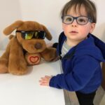 Lauren Collins Instagram – Tips for toddlers wearing glasses if you’ve got ‘em! A few months ago we realized Charlie’s left eye wasn’t aligning properly. After confirming he has strabismus (lazy eye!) I was shocked to find out he would need to start wearing glasses immediately ALL THE TIME. Like… how was that going to work? He won’t even wear pants most of the time. One week in and he’s already a pro. I’m constantly amazed by how adaptable these little ones are. It’s gonna be a long road ahead of patching and possible surgery but I’m so proud of our little Charlie Lipnicki. 

“Did you know the human head weighs eight pounds?” ❤️❤️❤️
