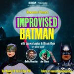 Lauren Lapkus Instagram - NEWCOMERS LIVESTREAM ON THURSDAY! But you can watch whenever works for you!!! IMPROVISED BATMAN with 🦇NICOLE BYER🦇LAUREN LAPKUS🦇BOBBY MOYNIHAN🦇JON GABRUS🦇! Get tickets and limited edition tees at moment.co/newcomers! See ya in the chat! 🩷🦇🩷