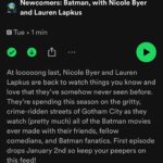 Lauren Lapkus Instagram - 🦇Holy Batman, Batman?!🦇 NEWCOMERS IS BACK JANUARY 2! We will be watching the Batman franchise for the first time! Subscribe now and watch & listen along with us!