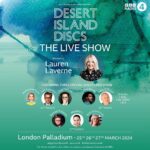Lauren Laverne Instagram - Next week at the London Palladium it’s #DesertIslandDiscs Live! Three incredible castaways each night will be live on stage to share stories from behind the mic and to celebrate the a beloved radio institution. Get your tickets now at www.aegpresents.co.uk!