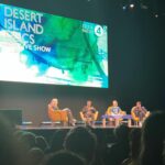 Lauren Laverne Instagram - The first of three fantastic nights talking life, music and #desertislanddiscs with three wonderful castaways! Thank you so much, Asif, Sue, Kathryn and everyone who joined us! Back at the beautiful London Palladium tonight and tomorrow with a sensational lineup... Full details and ticketing info is on the link in my bio! (Playing out the Spice Girls as they were victorious in the audience vote for track to save!)
