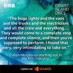 Lauren Laverne Instagram - Our latest castaway to the desert island is Cillian Murphy. The Oppenheimer and Peaky Blinders star shares the soundtrack of his life with @laurenlaverne Desert Island Discs | Listen on BBC Sounds