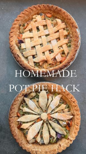Lauren Liess Instagram - I loooove pot pies and this was our first attempt at making homemade(ish) turkey pot pies!! For a little background on where we’re at health wise in our house- we try to avoid processed foods (meaning we never cook with them or use them at home but when we go out to restaurant/ friends family etc all bets are pretty much off) which means a lot more cooking from scratch. 

BUT we found these organic non-processed pie crusts and they have made life soooo much easier when we don’t have time for homemade crusts (which right now is most of the time🤪) 🥧 I’ll be honest- these were THE BEST tasting pot pies from a filling standpoint we’ve ever tasted. (I’ve definitely had better crusts at restaurants but these were still super tasty.)

INGREDIENTS:
organic/ pure ingredient premade pie crusts 
butter or cooking oil 
onion (chopped)
celery, cabbage (chopped) 
carrots (chopped) 
frozen peas 
garlic (minced)
salt & pepper to taste
a bit of fresh rosemary 
cooked turkey (chopped)
chicken broth 
pinot grigio
flour- a few tablespoons 

DIRECTIONS:
Set oven to 400.
cut out centers of pie crusts and set aside.
Blind bake pie crust edges on 400 for a few minutes 
FILLING:
Sauté all the veggies in a pot , adding salt and pepper.
Add in the cooked chicken & any herbs.
When chicken is heated, add in some chicken broth, Pinot Grigio, and flour until desired consistency is achieved. Simmer out the alcohol and let the sauce thicken, adding more broth or flour as needed.
Ladle fillings into the pie crust tins.
Cut the pie “tops” into patterns and arrange on top of the pies.
Bake for 20-30 mins on 400.

HOMEWORK THIS WEEK: do yourself a favor and make these babies!! Share with #ididmyhomework