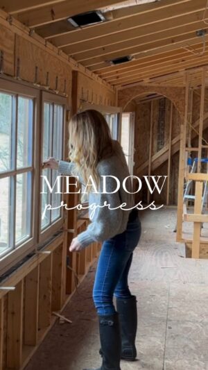 Lauren Liess Instagram - The windows are in   another sweet visitor at the Meadow. This you T u be episode’s a quickie showing the new white oak historical reproduction windows 🪟 Thanks o much to all of you who are following along over there!! Xo