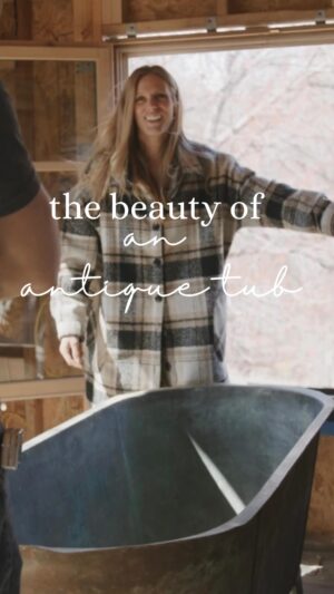Lauren Liess Instagram - Come tour the Meadow House with me   my husband!! Our next episode is UP on you t u. Be! From antique tubs to moongates to how we are doing our cove ceilings, we’re sharing all the details 🤍