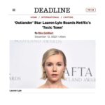 Lauren Lyle Instagram - @deadline @netflixuk #toxictown it’s a lovely gang 🧪