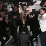 Lauren Taylor Instagram - it's my birthday and the theme was "dress like lauren day" everyone showed up in sick blazers and doc martens. it's a good day. I love these guys so much.