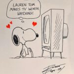 Lauren Tom Instagram – Many thanks to @chattcomiccon and @celebworx for a wonderful weekend seeing old friends like, @jatactor, @thejohndimaggio, @girlmacfarlane, @tarasandsvo, and @billywestpodcast,
spending time with fans and marveling at their cosplay, and raising money for @homeboyindustries to boot! We raised $180 for this wonderful organization!
Here are some highlights:
I was gifted an amazing hand drawn Snoopy by @robert.w.pope who is one of only 3 people officially illustrating the PEANUTS gang! I am a giant Snoopy fan so this is going up on my wall immediately!
I also got to meet and pet a real wolf dog and gorgeous, soft owl with @wildefellwolves.
Thanks to all who came out!!
❤️❤️❤️