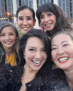 Lauren Tom Instagram - I was so honored to be acknowledged at #GoldGala with my sistahs from #TheJoyLuckClub on the 30th anniversary of the film’s release. 

Many thanks to @goldhouseco and @bingchen for valuing and remembering the prior generation that helped pave the way for more AAPI stories to be told. 

I’ve never experienced a standing ovation before, and was overwhelmed with emotion. So wonderful to reunite with my family, and to meet new friends whom I’m already so proud to know because of their hearts, talent, and accomplishments. 
The other highlight of the evening for me was taking portraits with my JLC friends that I know we will cherish. I can’t wait to see them. 

Many thanks also to my husband, @curtk7212 for helping me throughout the evening, my amazing friend, @noabolozky who did my hair and make-up, and my two pilates teachers that help me keep my spirits and my ass lifted to the best of my ability! @nic_dane and @maureen_hennigan