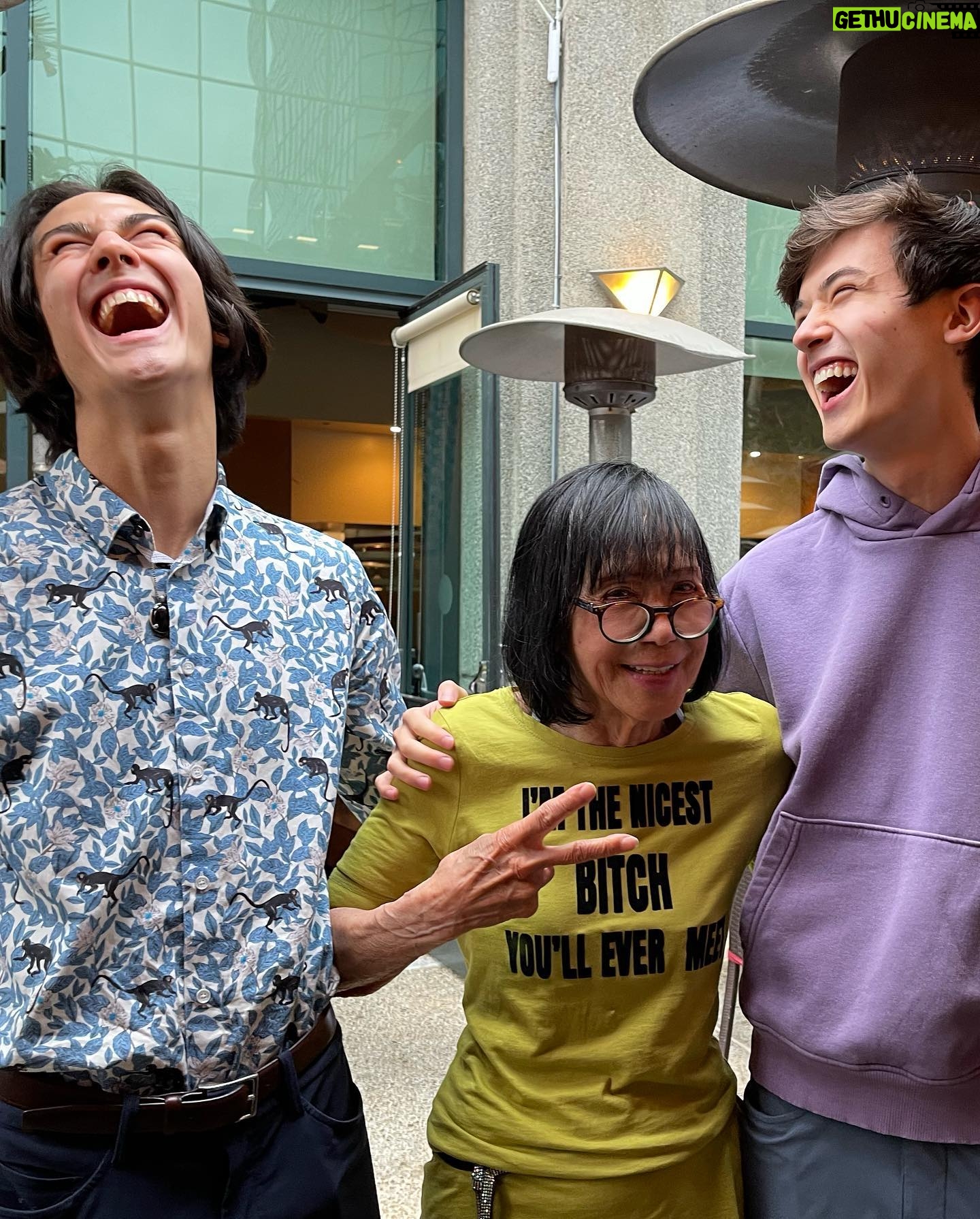 Lauren Tom Instagram - My mom is a force to be reckoned with and has a kick ass sense of humor to boot. Someone once said to her, “You’re a bitch. But you’re the nicest bitch I’ve ever met.”She loved it, so we had a t shirt made for her at @socialbutterflieslosangeles #badass
