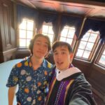 Lauren Tom Instagram - Here are some moments of sheer joy and immense pride that my family got to experience as my older son, Oliver, graduated from college. What made it extra fun was that Oliver was chosen to be the student speaker at the ceremony. I would’ve cracked like a little egg if it were me speaking in front of 14,000 people—but he wrote a beautiful speech and did such an excellent job delivering it. I had a grin on my face from ear to ear. Oliver, your path certainly hasn’t been an easy one, but wow, you really rose to the challenge of coming through it all with flying colors. We are so so proud of the man you are, and can’t wait to see what you do next! I love you, Oliver!