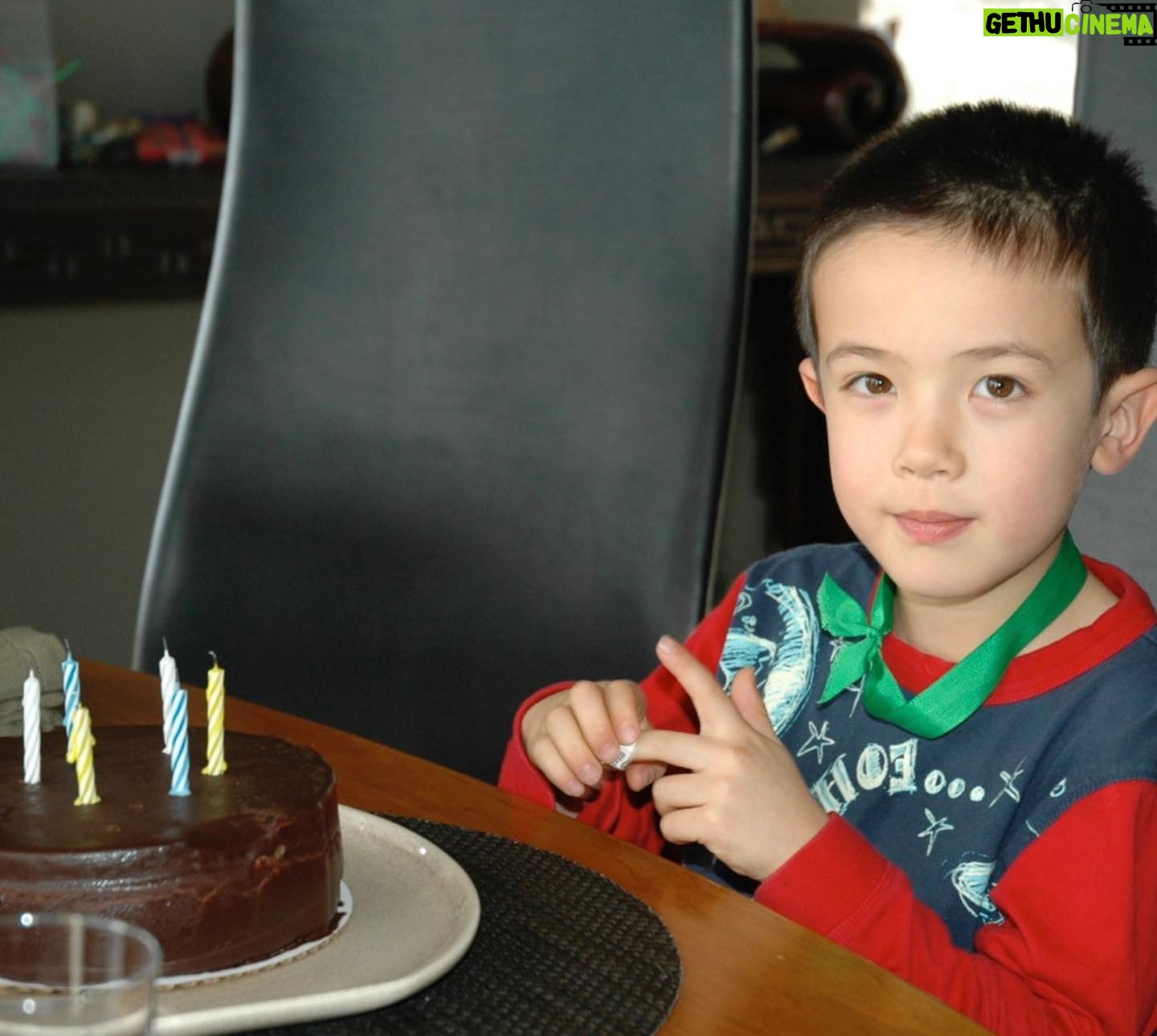 Lauren Tom Instagram - Celebrating my older son’s birthday today at the @gettymuseum Here he is at 6 yrs. old and 22! We love you, @oliver.kaplan !!!❤️❤️❤️