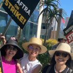 Lauren Tom Instagram – Out this morning with my friends to support @sagaftra and the #sagaftrastrike #writersstrike #solidarity 
It was so hot the insides of my elbows were sweating but #nowisthetime ! Must #staystrong ❤️