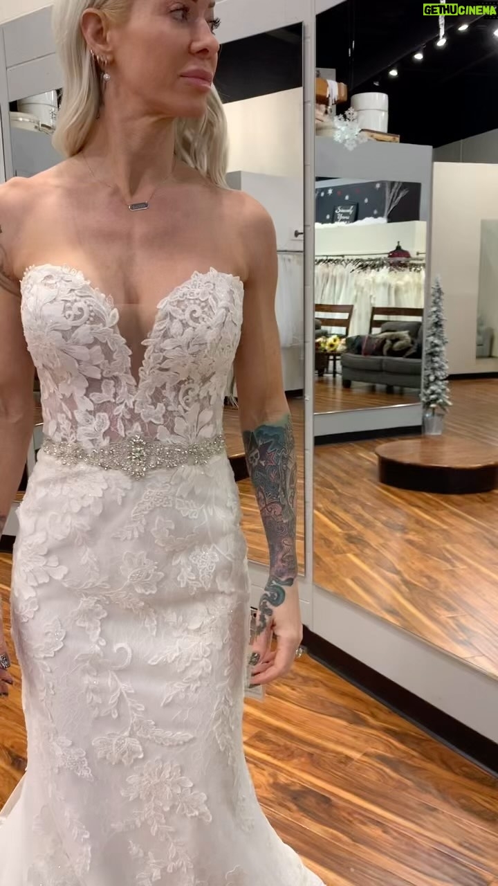 Lauren Williams Instagram - THE dress I chose for my wedding π As soon as I tried this dress on I knew it was the one. Perfect for a barefoot beach wedding β€οΈ I tried on other ones but kept coming back to this one. Iβm so glad I was guided to this one so easily ππΌ More pics to come later!! #wedding #weddingdress #theone #beachwedding #beachweddingdress #perfect