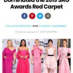 Laurie Holden Instagram – Pink is my favorite color for 2019:) #nominated #sag #memory #pink #glam