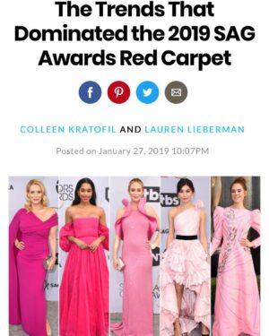 Laurie Holden Instagram - Pink is my favorite color for 2019:) #nominated #sag #memory #pink #glam
