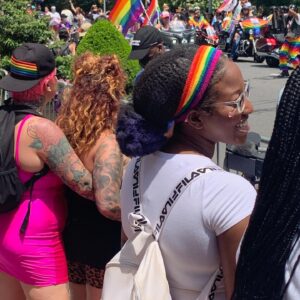 Laurie Holden Instagram - Happy Pride Day. Love is Love.  @rowellebarfield #pride #nyc #friends