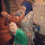 Layla El Instagram - We can't even take a picture together peacefully!! Rabab started it! I promise I was behaving myself. Sisterly love ❤️. #fam #moroccan #laughing