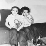 Layla El Instagram - A picture that says many’s things besides being super old, I still can’t believe I’m 41 years old. Life flies where does the time go? #tbt #brother #sister #fam #love