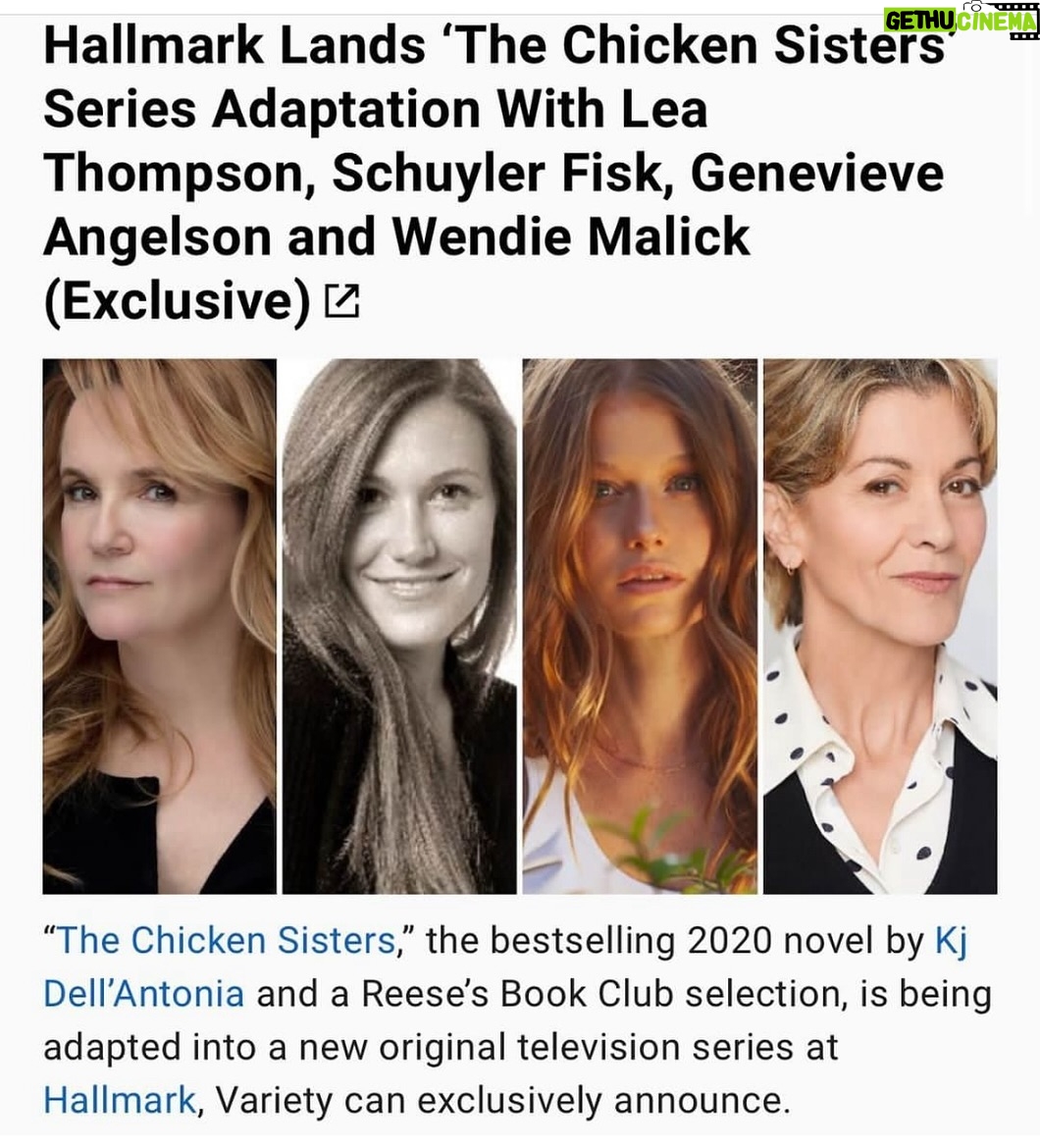 Lea Thompson Instagram - Omg I love these people. Very fun. @genevieveangelson @schuylerfisk #wendiemalick @hallmarkchannel