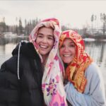 Lea Thompson Instagram - Snow days and sad trees and cold plunging crazies. Sledding on short hills and barbecue eating. Seeing my children grown up and still bold. These are a few of my favorite things!!! # #whatsongisit #happyholidays #dontcryoverspilledmilk #coldplunge