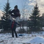 Lea Thompson Instagram - Snow days and sad trees and cold plunging crazies. Sledding on short hills and barbecue eating. Seeing my children grown up and still bold. These are a few of my favorite things!!! # #whatsongisit #happyholidays #dontcryoverspilledmilk #coldplunge