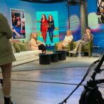 Lea Thompson Instagram - Had fun on @accesshollywood today!! For the finale of #thespencersisters @staceyfarber They are all really nice folks. @mariolopez @kithoover Thank you @elainakarras_ for glam you are wonderful.