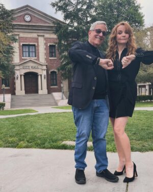 Lea Thompson Instagram - Went to #courthousesquare at @unistudios it was at trip back in time. Watch for some fun #bttf facts from writer #bobgale I am the luckiest girl on the planet to have been part of such a good film. I realize now I am part of old Hollywood.. #gratitudeattitude