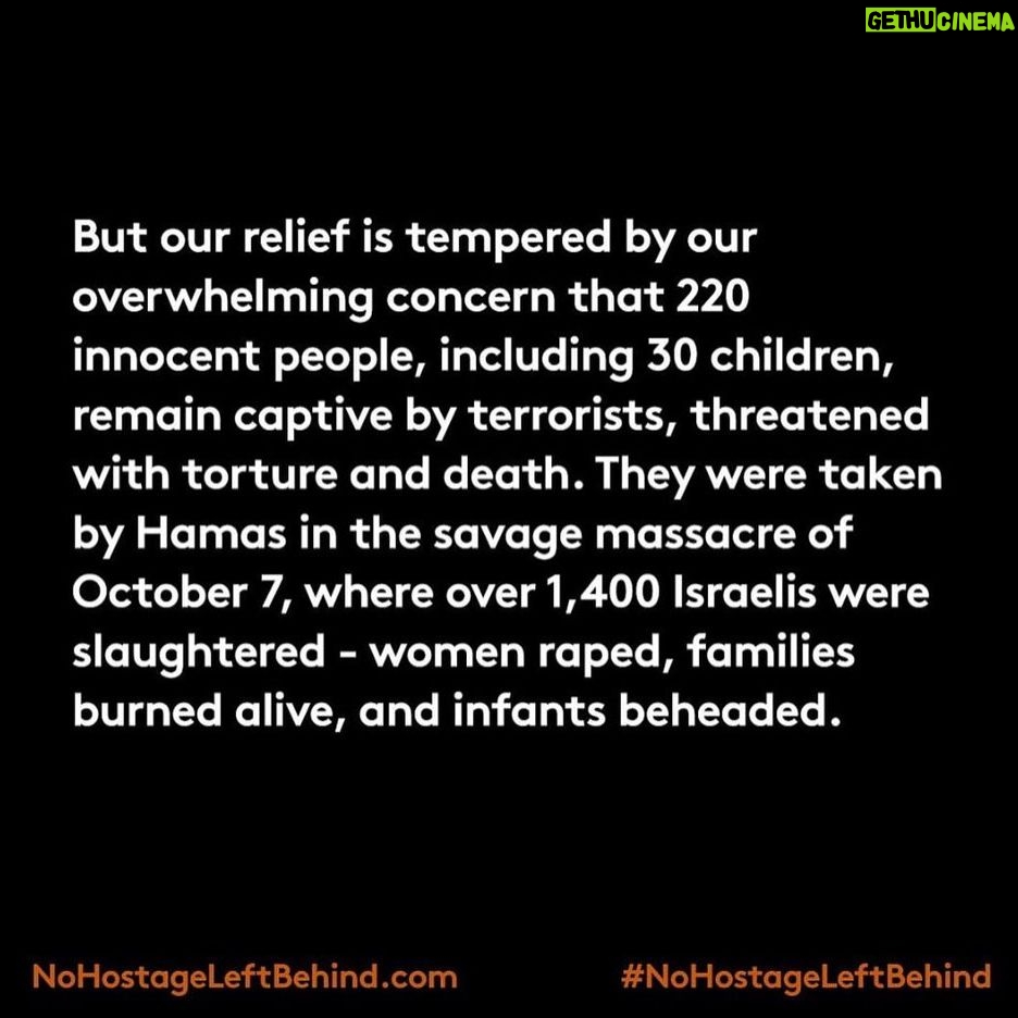 Lea Thompson Instagram - I did not write this, or sign it, but I want to amplify this powerful letter. #nohostageleftbehind
