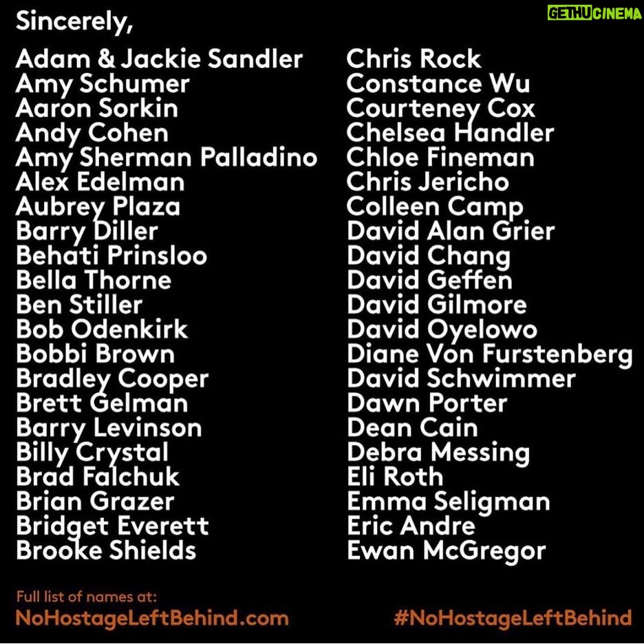 Lea Thompson Instagram - I did not write this, or sign it, but I want to amplify this powerful letter. #nohostageleftbehind