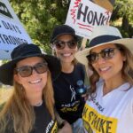Lea Thompson Instagram - Represent! #unity #solidarity love these guys @goconstance @jerilryan @sagaftra #fighting we all want this strike to end it's hurting everyone but the AMPT left the table without fair negotiation