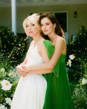 Lea Thompson Instagram - Still overwhelmed with love and gratitude from Maddie and Zach's  wedding. There were so many special memories and wonderful people celebrating this union. I am in awe that young people still have faith in love, and the future. I am so grateful to have made that leap myself so many years ago. Being a mother to My girls Maddie and Zoey has truly been my greatest humility and honor. It feels so important to stop and pay attention to milestones. And I loved watching how present Maddie and Zach were. Their love was visible and tangible, their friends so supportive.  And how closely my girls leaned on each other was beautiful.  Life is real.  Make it count. "Otherwise you'll have nothing to talk about in the locker room " #haroldandmaude #junewedding #proudmama