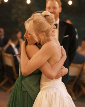 Lea Thompson Instagram - Still overwhelmed with love and gratitude from Maddie and Zach's  wedding. There were so many special memories and wonderful people celebrating this union. I am in awe that young people still have faith in love, and the future. I am so grateful to have made that leap myself so many years ago. Being a mother to My girls Maddie and Zoey has truly been my greatest humility and honor. It feels so important to stop and pay attention to milestones. And I loved watching how present Maddie and Zach were. Their love was visible and tangible, their friends so supportive.  And how closely my girls leaned on each other was beautiful.  Life is real.  Make it count. "Otherwise you'll have nothing to talk about in the locker room " #haroldandmaude #junewedding #proudmama