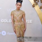Leah Lewis Instagram - Goldhouse Gala 2024 baby!!!! ✨ Thank you so much @bingchen, @goldhouseco, @genesis_usa, @prabalgurung, and @padmalakshmi for hosting such a beautiful coming together of communities. There’s such a mix of insane pride, respect, and unconditional support everybody shares just getting to celebrate each others wins and seeing how far this community has come in the ability to do that now on such a larger scale. I got to see some of my favorite friends shining their bums off, meet new peeps, and thank some people I’ve admired for years. This year, I also am so honored to be a part of the A100 for “Elemental” directed by by @petesohn18 and written by @bhsueh. Thank you for this special night 🌟 Style: @anatanaka Makeup: @linamourey Hair: @rachellitahair Thank you for making me look like one of my favorite dolls my mother brought back from China when I was younger 🥹