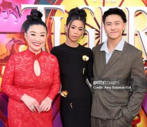 Leah Lewis Instagram - Yesterday was the premiere for The Tigers Apprentice that will be out on @paramountplus on February 2nd. 🐉❤️🥹

We’ve been working on this film now for 4 years. Growing up watching most of the cast in this film, yesterday was such a proud moment to stand by some of these talented actors and celebrate such an important moment of representation. This animated film is a story about a boy named Tom Lee, played by the moooost talented @brandonsoohoo, who goes on an adventure with a tiger and the Chinese zodiac to save the world. It celebrates its culture and finding yourself in a way that is so well done.

On the real though, I wish I had a film like this growing up to watch and I hope all the little tots or big tots out there get to watch this film and just take pride in their heritage and get to celebrate all the things that are cool about it. It IS cool. Your culture, your heritage, your family and chosen family IS so cool. I had some of my favorite people there who came out to celebrate too so thank you. Cool is and understatement for all of this. 

Personal thanks to the amazing creative team behind this. Jane Startz, Raman Hui, @paul_watling, @carlos.baena,  @yongduk.jhun ❤️